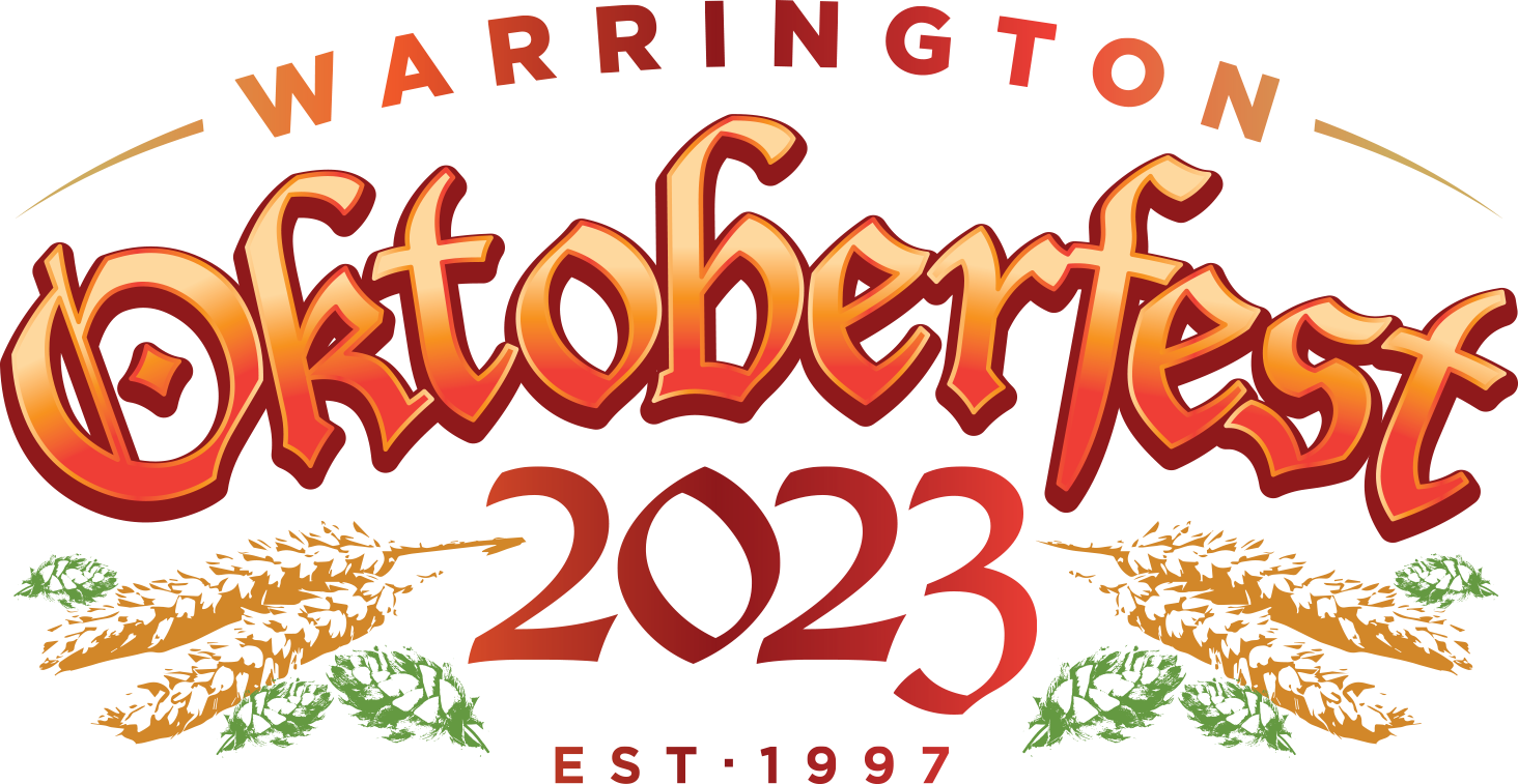 2023 Warrington Oktoberfest logo for light background